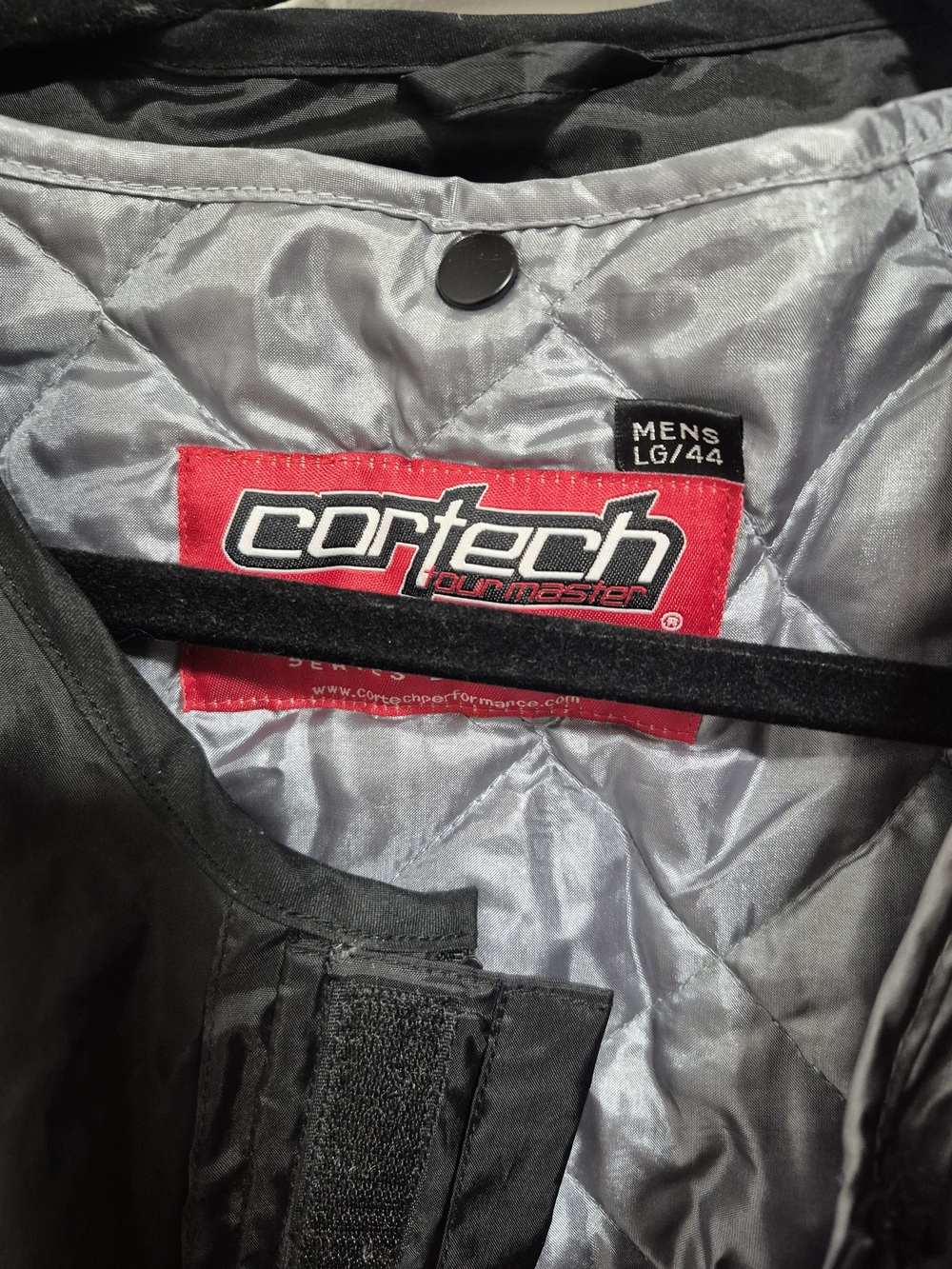 Cortech Men’s Motorcycle Jacket in Silver and Black- LG/44
